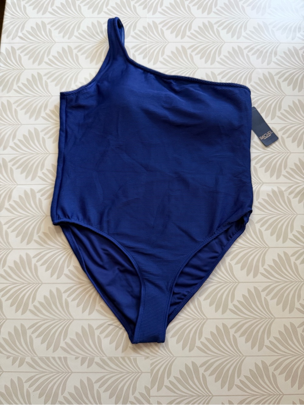 NWT | Rachel Roy | One-Shoulder Royal Blue One-Piece Swimsuit | Size XL - Picture 2 of 6